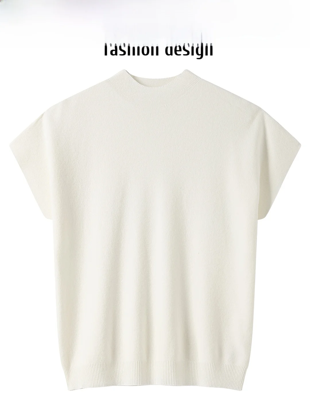 

CIVICERA Faionable Color Knitted ort Base irt Женский летний топ с высоким воротником Универсальный простой дизайн