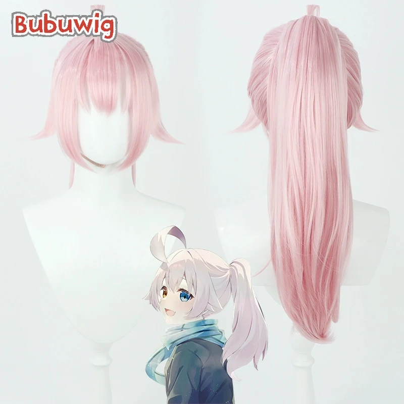 

Bubuwig Synthetic Hair Takanashi Hoshino Cosplay Wigs Blue Archive Takanashi Hoshino 68cm Long Pink Ponytail Wig Heat Resistant