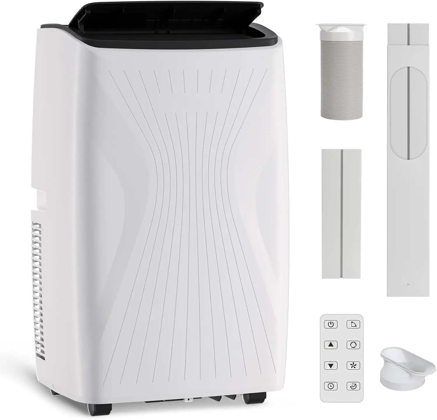 12000/14000 BTU Portable Air Conditioners, Cools Up to 550/700 Sq.Ft, 3-in-1 Free standing AC Unit with Cooling, Dehumidifier & Fan Modes, 24H Timer, Remote Control & Installation Kit