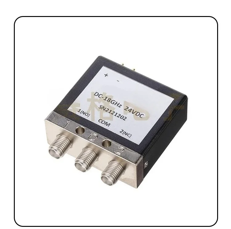 Single pole double throw RF coaxial switch SMA female SPDT mechanical switch relay 12V/24V DC-18-40G