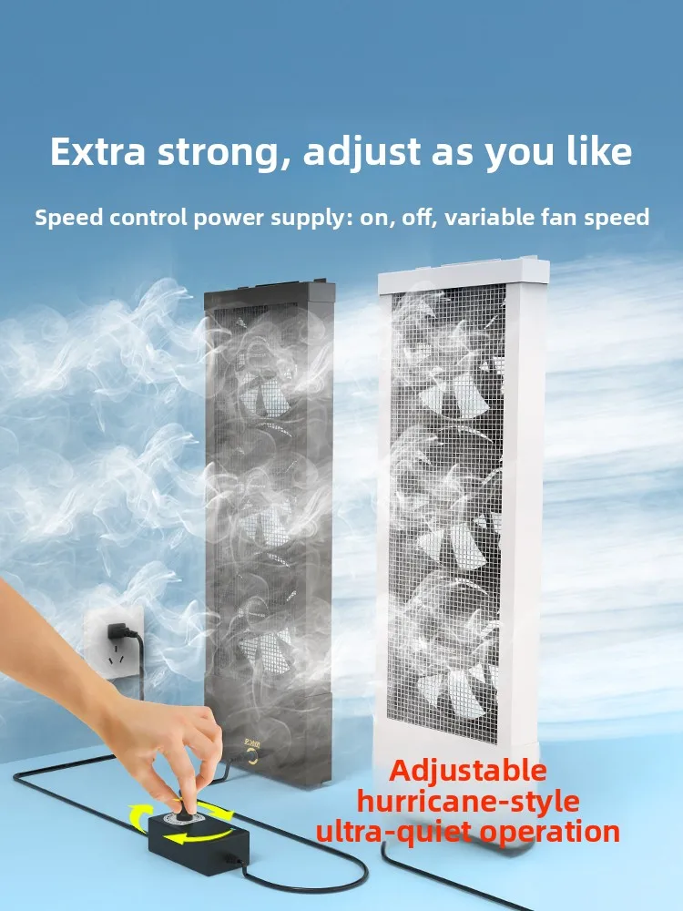 Powerful Silent Household Glass Window Vent Fan Drill Free No Drilling Hole Simple Mount Exhaust Fan For Kitchen Bathroom