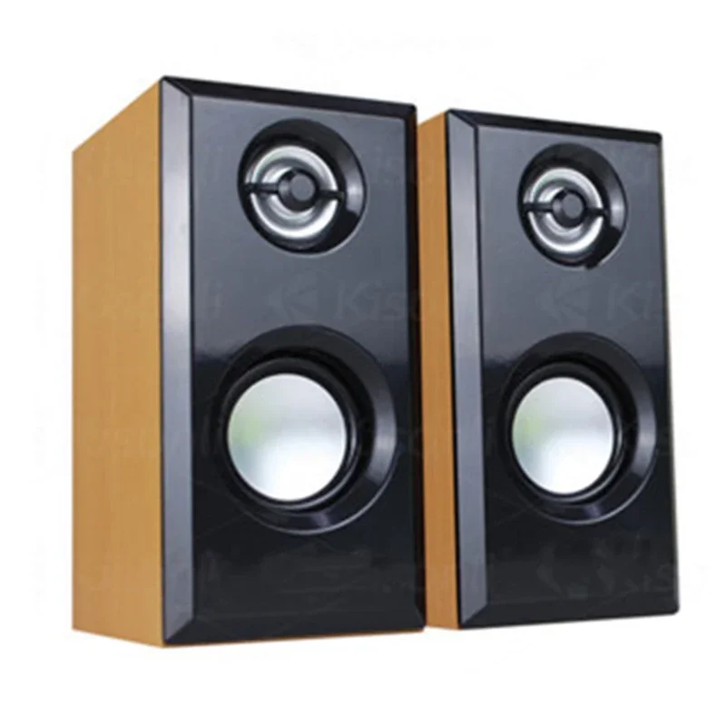 Factory direct supply hi-fi loudspeaker wooden active bookshelf speaker