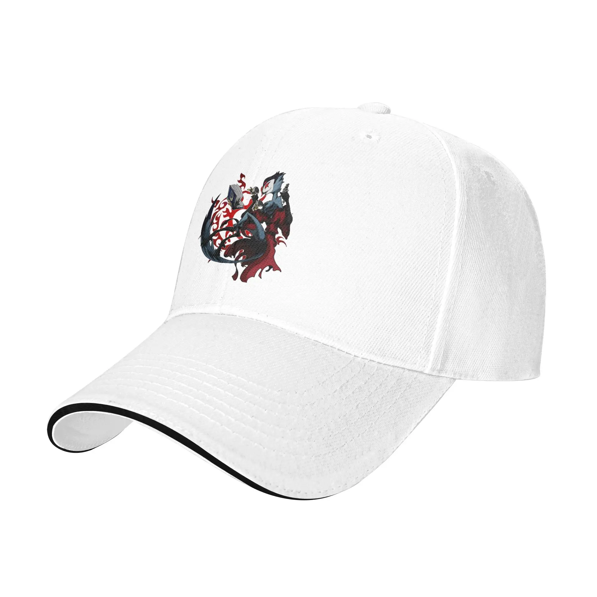 Helluva Boss Cartoon Baseball Caps Hip Hop Black Comedy Sandwich Hats Unisex Style Polyester Dad Hat Fishing