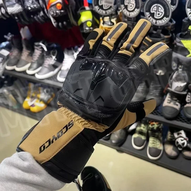 

HOT Motorcycle Gloves Windproof Waterproof Guantes Moto Men Motorbike Riding Gloves Touch Screen Moto Motocross Gloves Winter