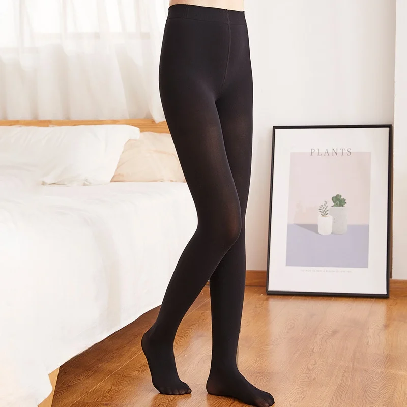 Women Winter Leggings Luxury High Elastic Stockings Translucent Tights Pantyhose Thermal High Waist Sock Pants Elastic Leggings