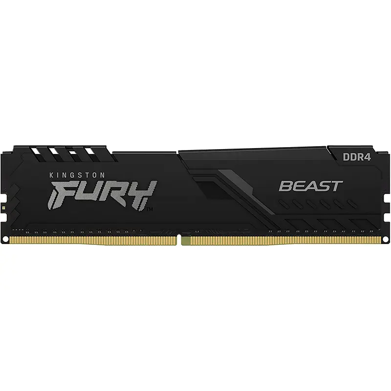 ذاكرة كينجستون FURY Beast RAM DDR4 بسعات 8 جيجابايت وسرعات 2400MHz و2666MHz و3200MHz و3600MHz لأجهزة الكمبيوتر المكتبية بمعالجات AMD وIntel - 2
