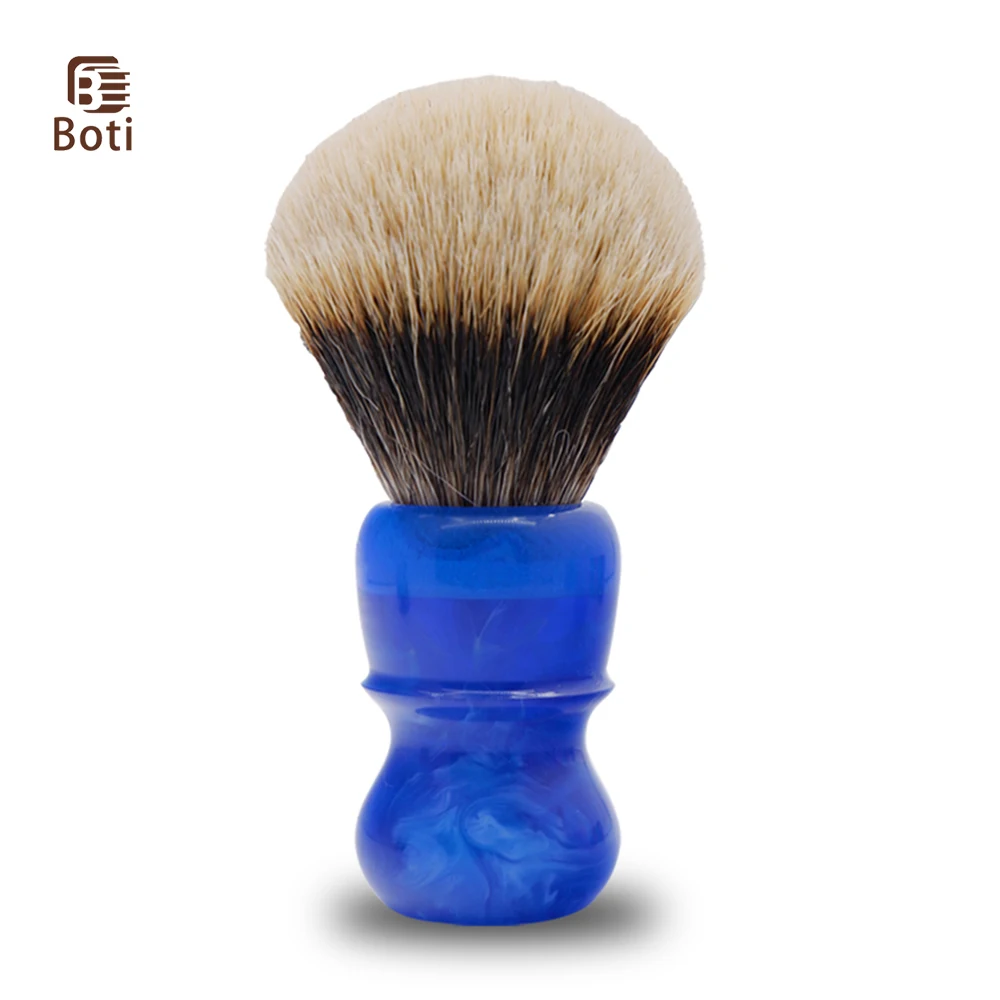 

Boti Shaving Brush SHD SMF Bulb Badger Hair and Deep Sea Eye Resin Handle Bead Wet Shave Barbershop Tools