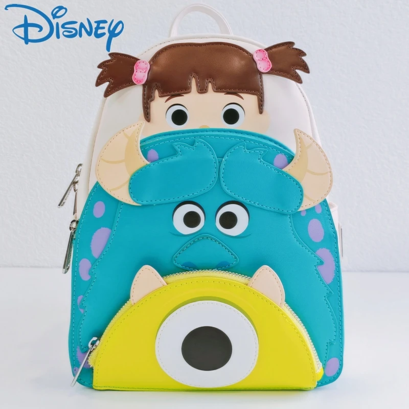

Disney Monsters University Pu Leather Panel Women's Backpack Lady Bags Toy Story 3 Children Schoolbag Brand Handbag for Gift
