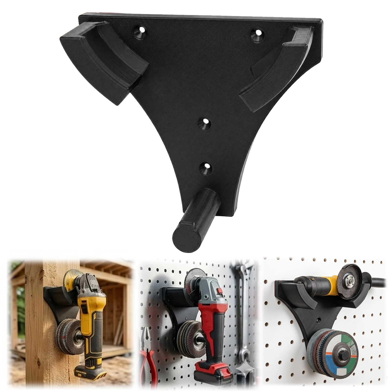 Power Tool Organizer with Disc Storage Wall Mount Tool Rack Polisher Cutter Storage Rack for Cutters Polishers Workspace