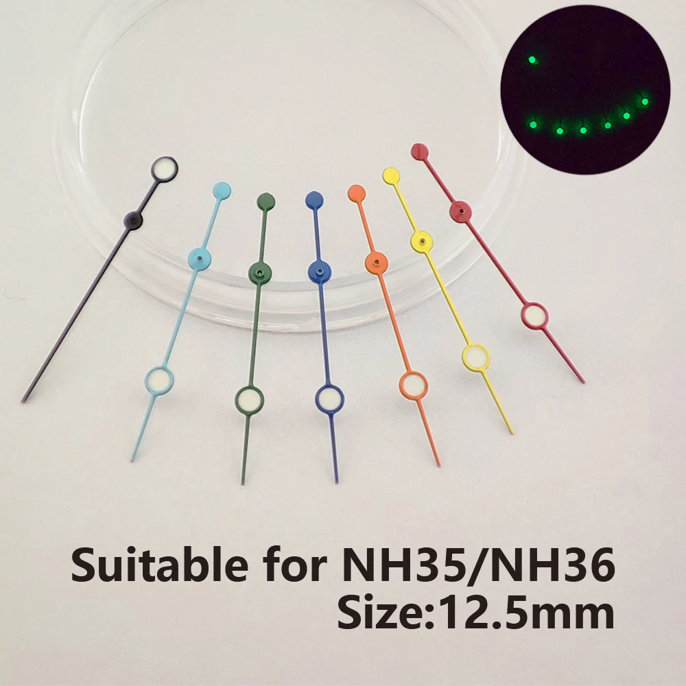 watch hands nh35 hands green luminous fit nh35/nh36 movement watch hands personalized second hands watch accessories watch parts