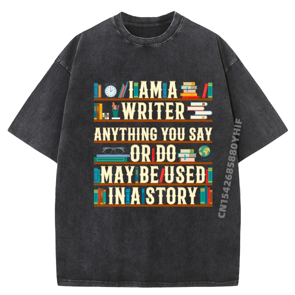 

Скидка I Am A Writer Anything футболка мужские летние футболки для женщин потертые футболки в стиле ретро дышащий дизайн
