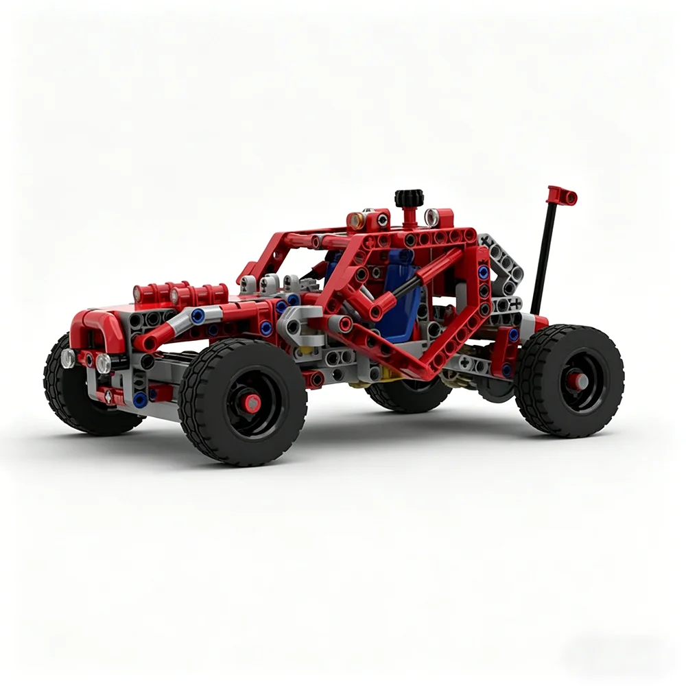 

Конструктор MOC Rock Crawler/Dune Racer: Классическая модель автомобиля Speed Champion для городских гонок, детская игрушка, подарок, технологичные строительные блоки