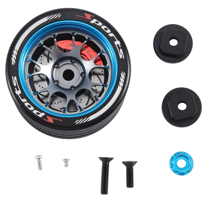 RC Hand Wheel With Brake Disc Brake Caliper For SANWA MT4/FUTABA 4PX /Flysky NB4 /KO EX Next /WFLY X9 Transmitter Parts Blue
