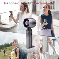 Portable Handheld Fan | Real-time Wind Speed Display | 180° Angle Adjustment | USB Rechargeable Battery