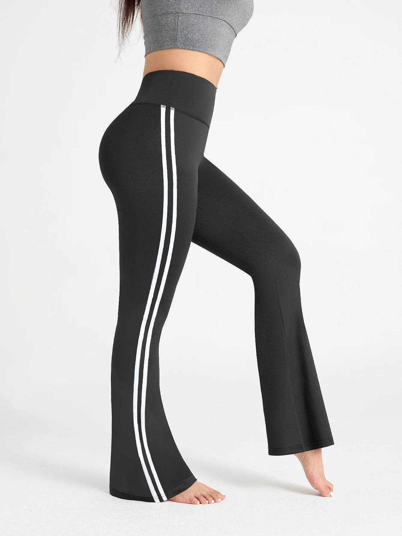 Women's Slim Casual Flare Pants Hight Waist Leggings Fashion Trousers Spring Summer Female Outfit Yoga Pant Streetwear Clothes