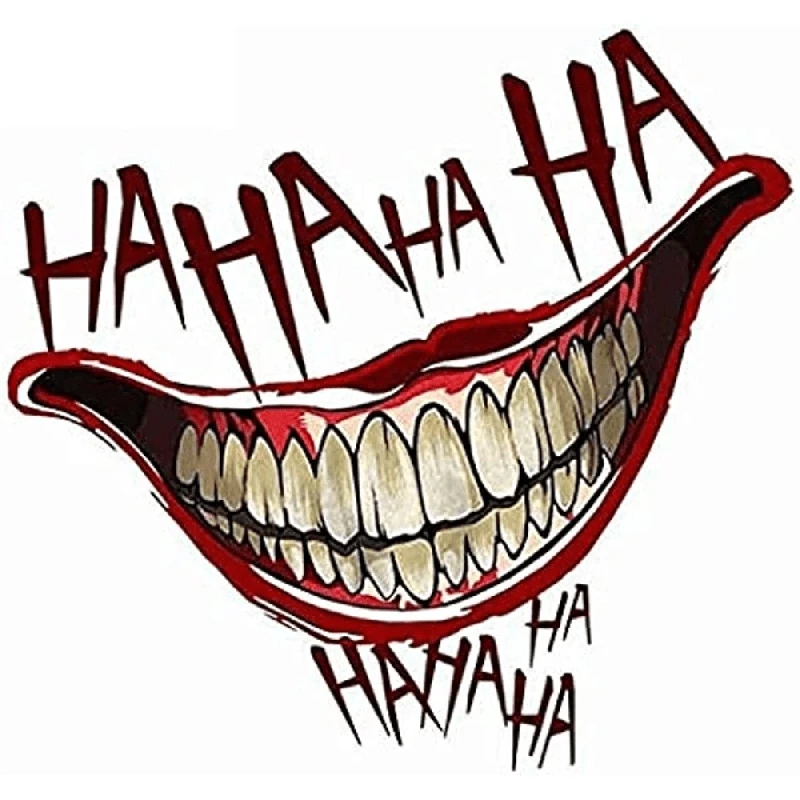 Clown Mouth HAHAHA Naklejki graffiti do Jeep Car Truck Van SUV Motorcycle Window Wall Cup Bumpers Waterproof Crafts Decals