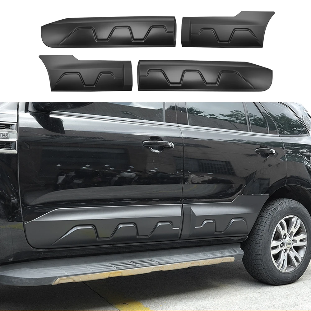 Door Protection Panel ABS Collision Protection Panel Body Decoration Sticker Anti Scraper For Ford Everest 2015-2021 Accessories