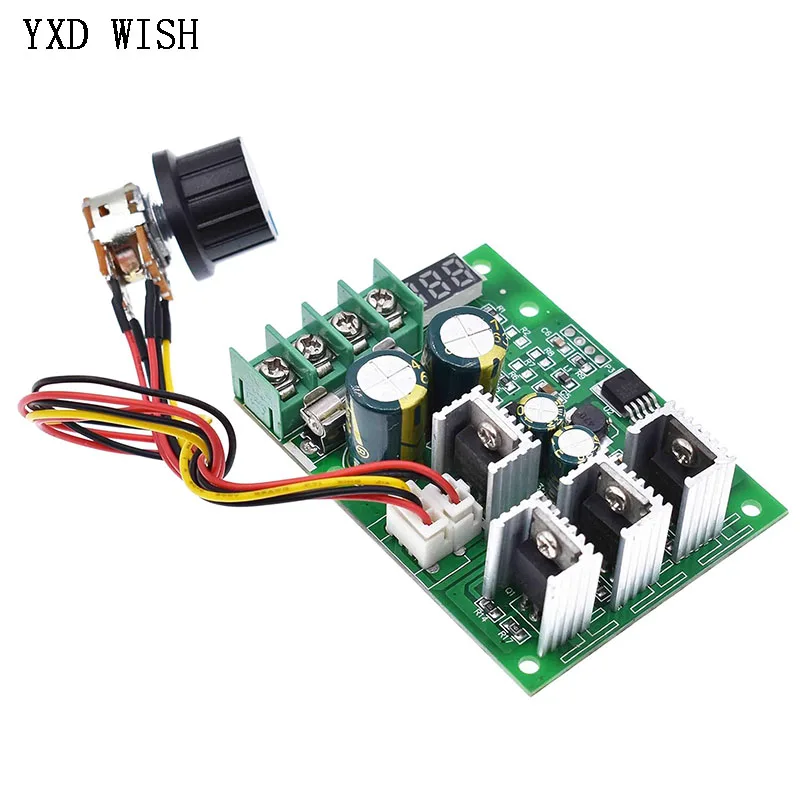 DC 6-60V 30A Voltage Regulator Adjustable PWM Motor Speed Regulator Controller 12V 24V 36V Power Moto Controller
