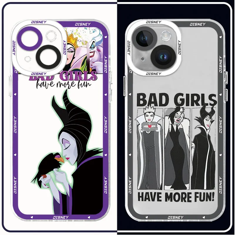 Disney villain queen Anime Case for Honor 90 Lite X8 4G X8a X9a 5G X8 Transparent Soft Funda Cover