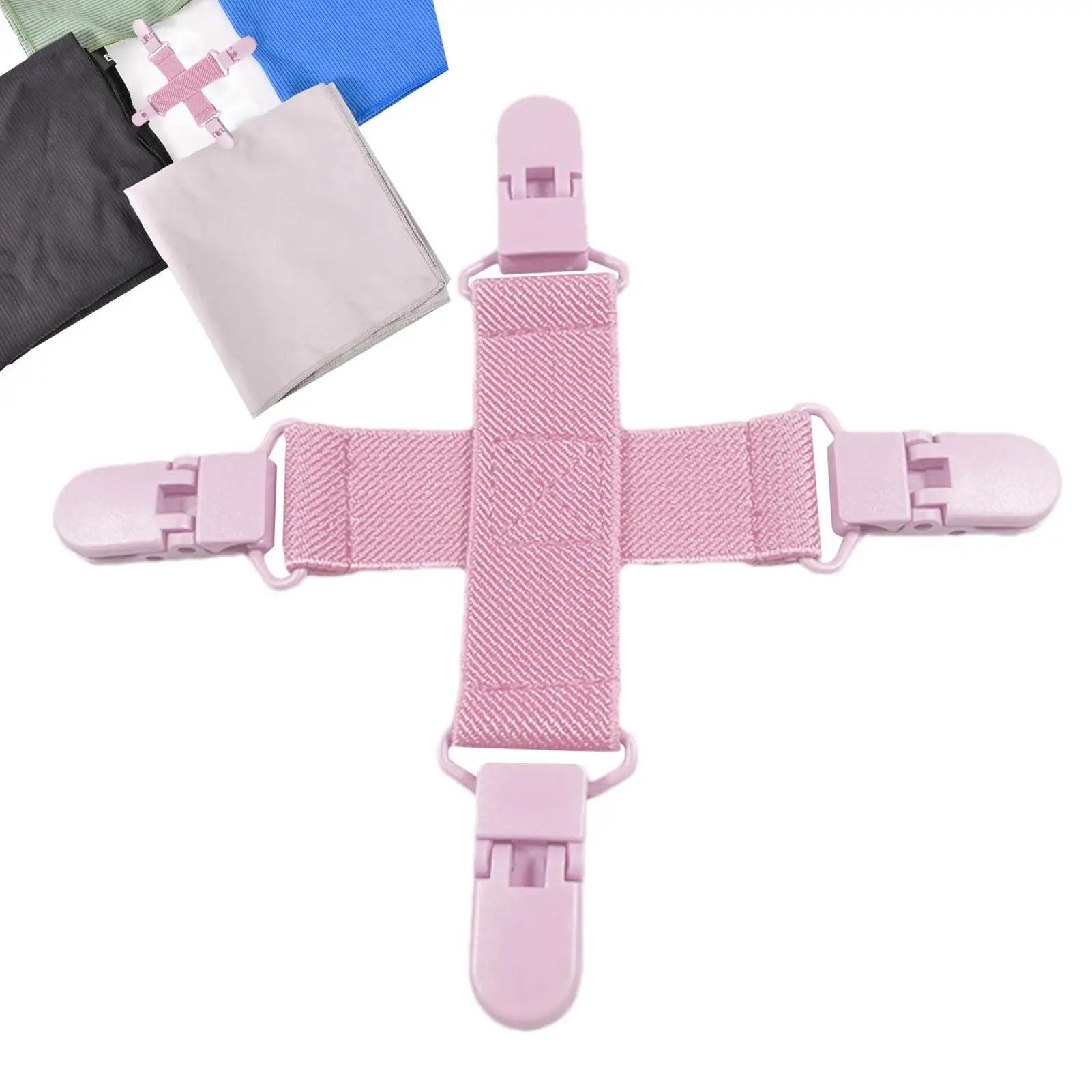 Bed sheet detangler with four clips Household Laundry Blankets Detangling Clips Household Washing Machine Sheet Cleaning Supplie