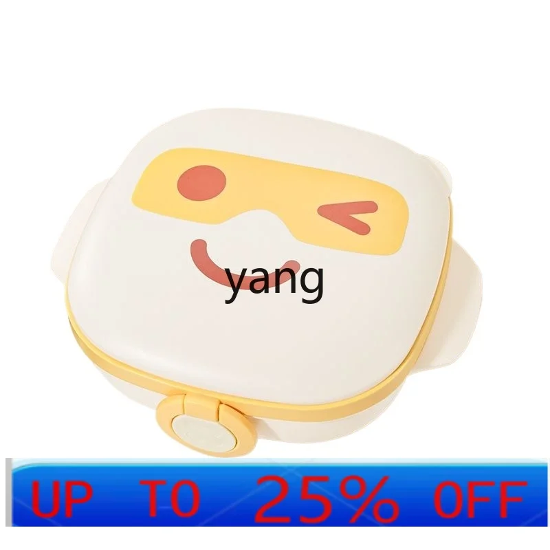

CX Person Insulation Plate Baby Portable Children's Water Injection Compartment with Lid Solid Food Bowl