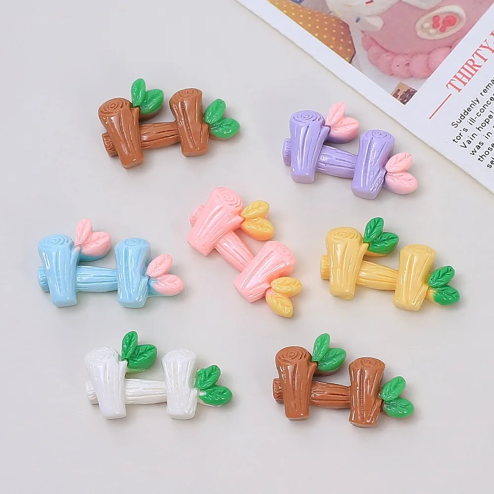 20pcs Kawaii Fence Resin Flatback Cabochon Scrapbooking DIY Phone Case Decoration Home Accessories Crafts