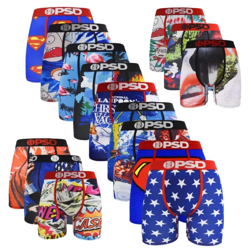 Sexy Print Men Underwear Boxer Cueca Male Panty Lingerie Men Underpants Panty Boxershorts S-XXL