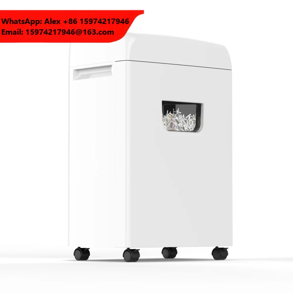 New Arrival White Color Heavy Duty CD Credit Card Paper Shredder C350P-22 With 35L Pull Out Basket Bin