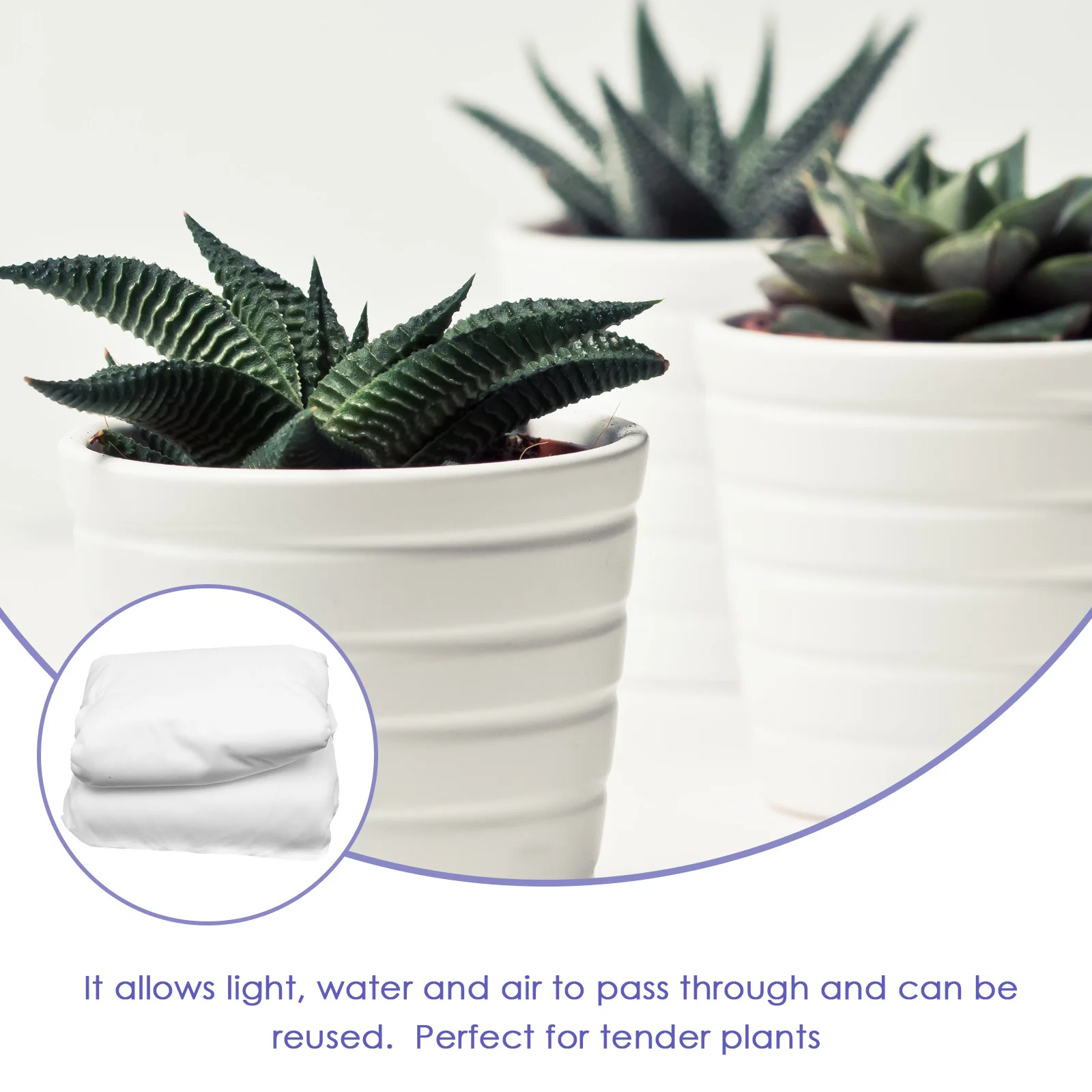 

Large Plant Winter Protection Non-Woven Fabric Frost Proof Protector For Vegetables Flowers Shrubs Reusable