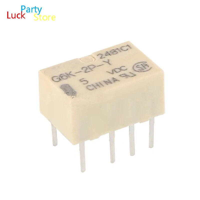 10Pcs - 20 Pcs/Lot Brand New G6K-2P-Y-3VDC G6K-2P-Y-5VDC G6K-2P-Y-12VDC G6K-2P-Y-24VDC relay two-on two-off DIP 1A 8 pins