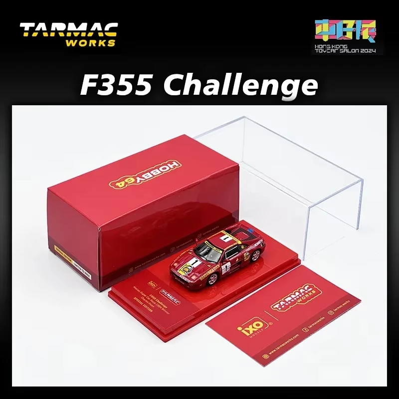 TW 1:64 Ferrari F355 Challenge 2024 Hong Kong Exhibition Limited Diecast Car Model Collection Toy Tarmac Works