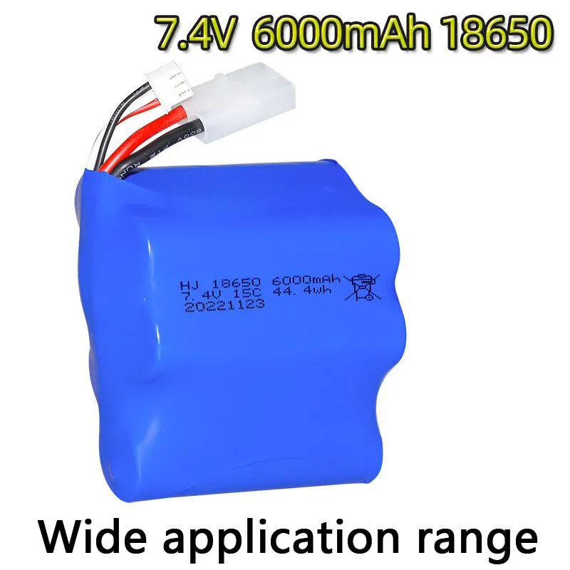 

18650 2s Аккумулятор 7,4 В 6000 мАч Литий-ионный аккумулятор для игрушек Аксессуар 7,4 В Аккумулятор для транспортных средств RC игрушечный автомобиль Модель самолета