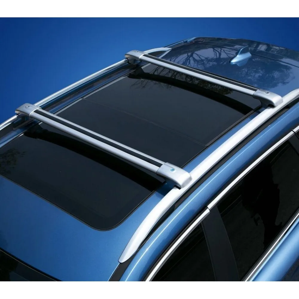2PCS Fits For Mercedes-Benz GL X164 2006-2012 Silver or Black Cross Bar Ajustable Roof Rail Rack Lockable Cargo Bars