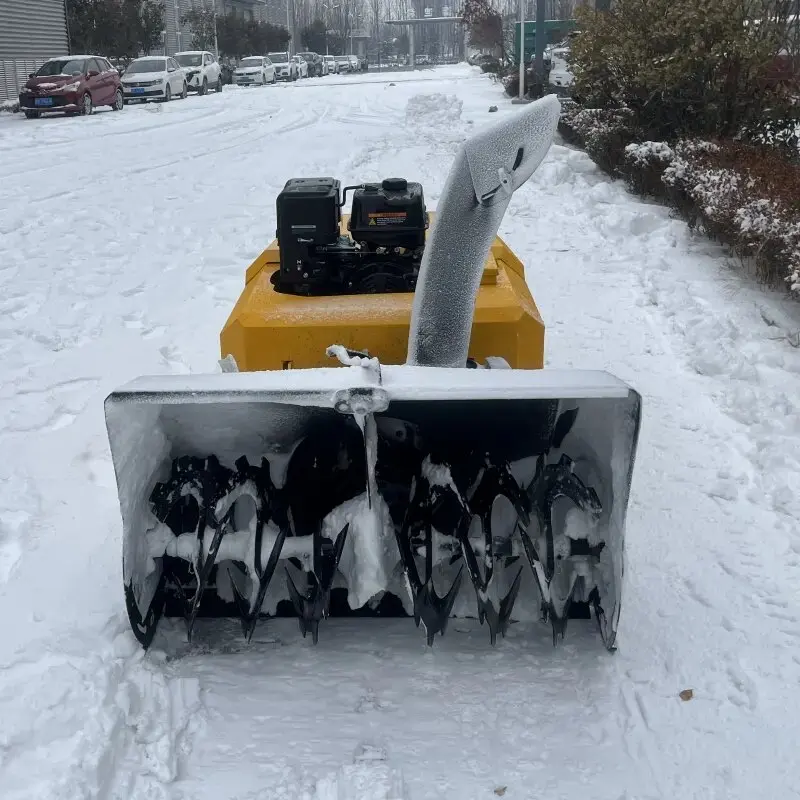 مخصصة آلات ذاتية الدفع التحكم عن بعد منفاخ الثلج، مكنسة الثلج القوية مناسبة لإزالة الثلوج في الشوارع