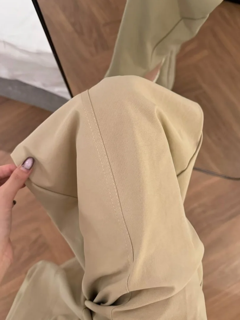 High Waist Khaki Wide Leg Pants Women's Summer New Casual Versatile Spicy Girl Commute Straight Tube Long Pants view 2