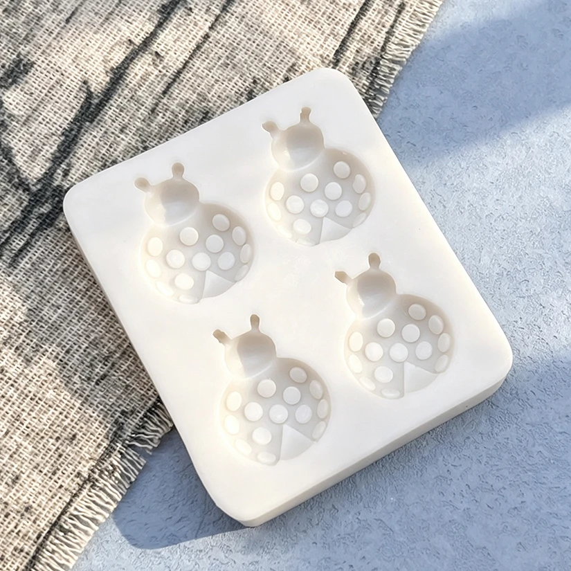 Ladybug Silicone Sugarcraft Mold Resin Tools Cupcake Baking Mould Fondant Cake Decorating Tools