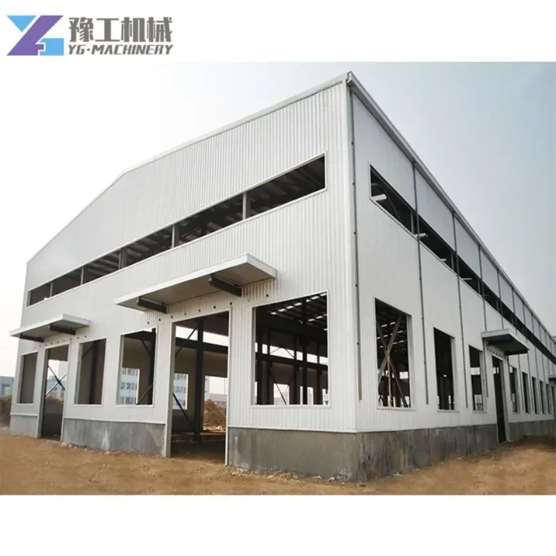 YG Prefabricated Large Span Steel Structure Buildings Prefab Metal Warehouse Workshop Office Building Factory Shed