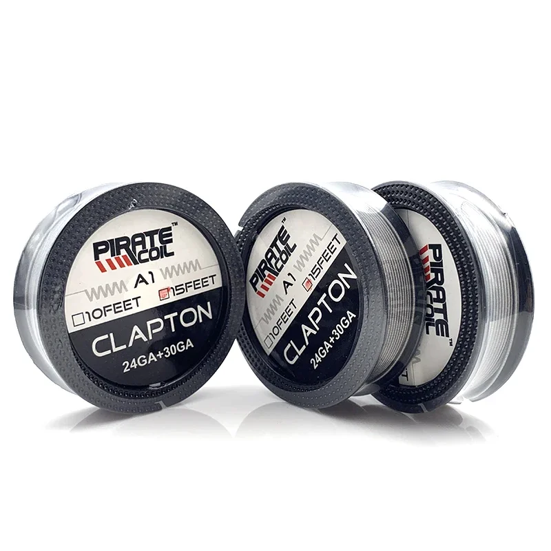Orijinal korsan bobin tel A1 Alien sigortalı Clapton 24GA 28GA 32GA 15 ayaklar DIY bobin RDA Rebuildable için ısıtma tankı