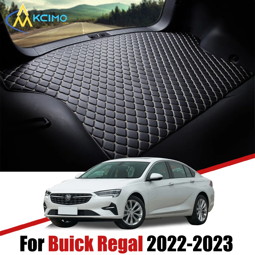 

For Buick Regal 2022-2023 Artificial Leather Car Trunk Mat Rear Trunk Cargo Protective Mat Car Interior Accessories