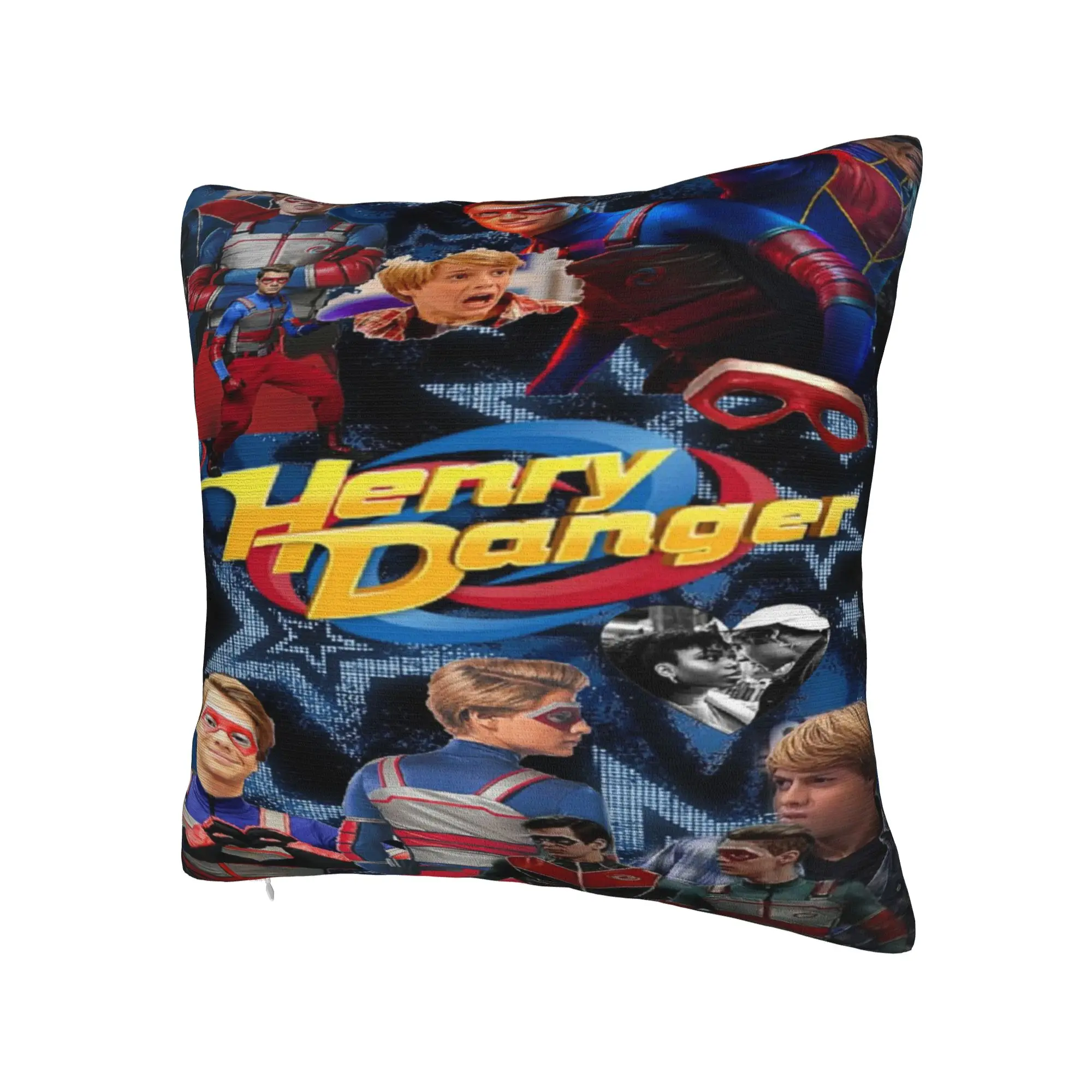 Captain Henry And Kid Danger  Pillowcases Stuff Soft Cushion Cover  Throw Pillow Cover Living Room Decor Zippered Multi Size