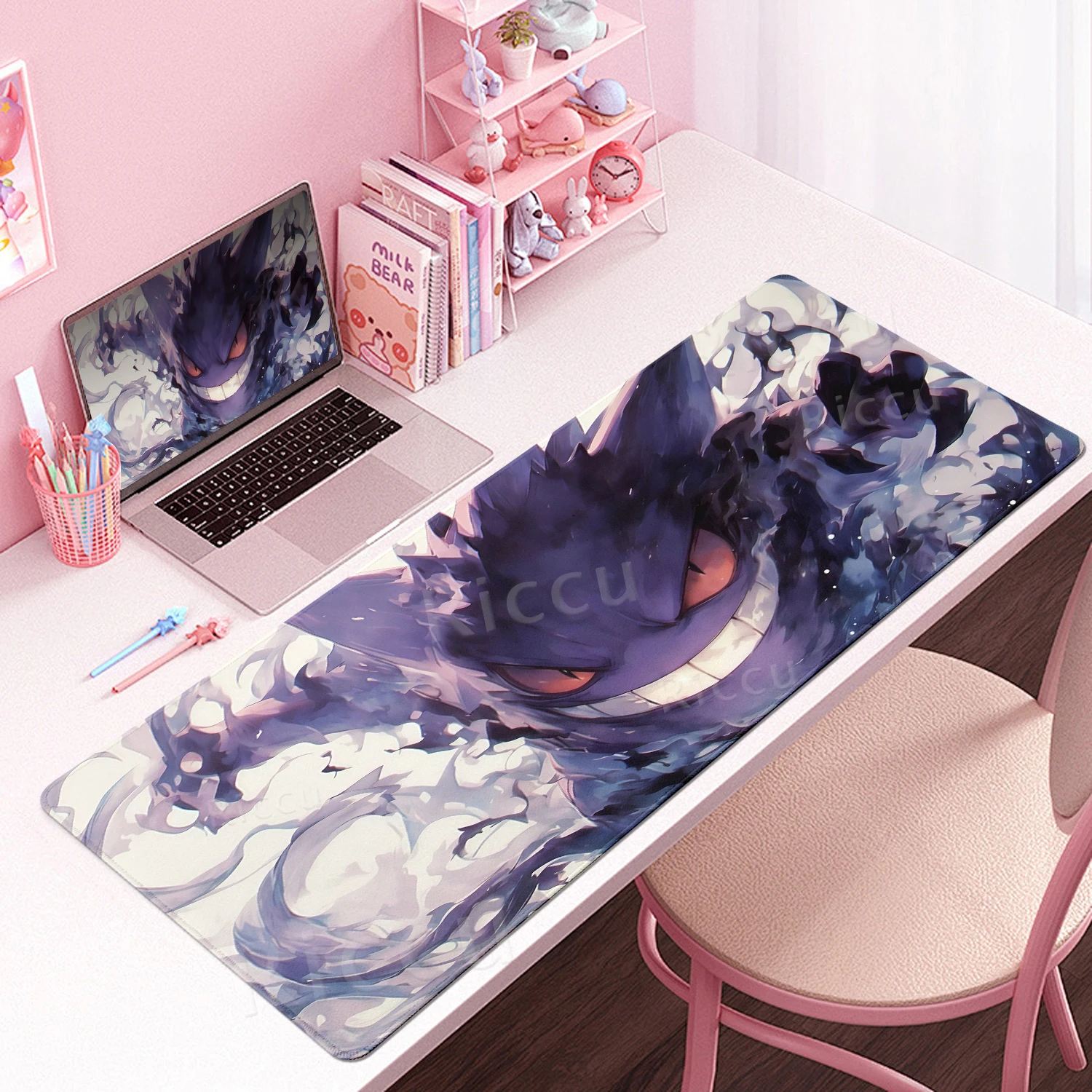 Mouse Pads Gaming Pokemons XXL Extended Professional Keyboard Mats Desk Accessories Non-slip Carpet Graffiti Lockedge Rubber Mat