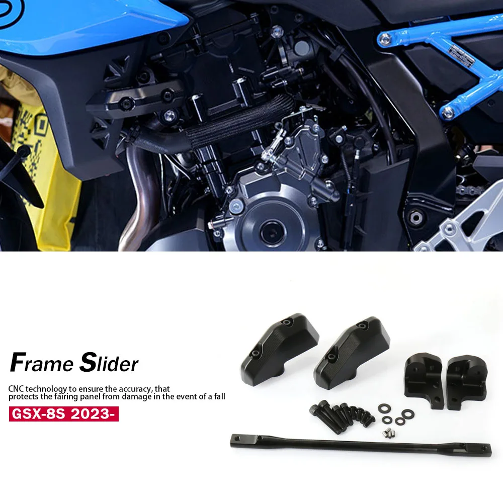 For Suzuki GSX-8S GSX8S GSX 8S 2023 2024 Frame Slider Crash Protector Motorcycle Accessories Falling Protection Kit