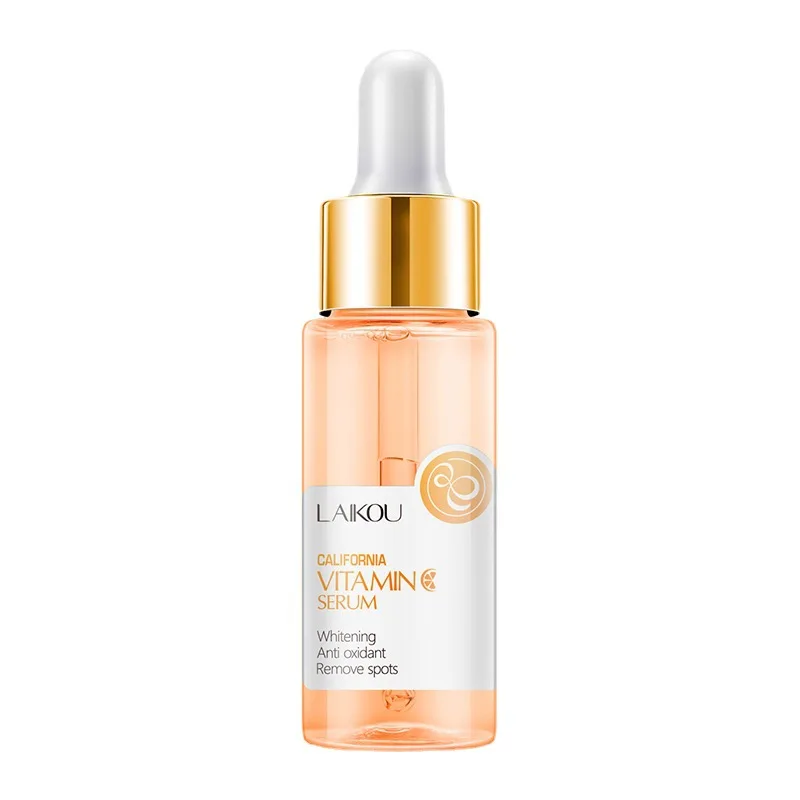 Essência de Vitamina C LAIKOU, Hidratante e Iluminadora para Pele Seca, Anti-Envelhecimento, 30ml com Conta-Gotas