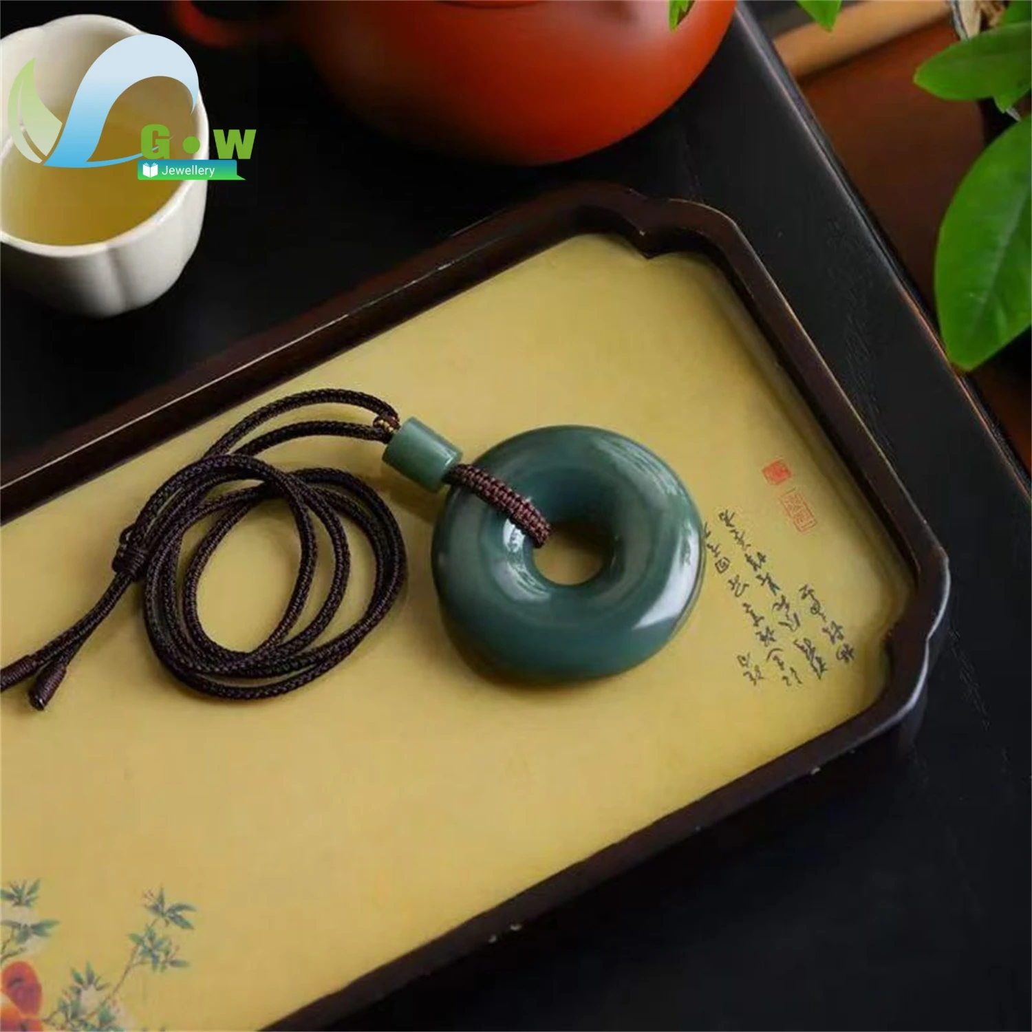 Natural Hetian Jade Peace Buckle Pendant Hanging Necklace Unisex Smooth Gemstone Amulet Jewelry Daily Wear Charm Gift For