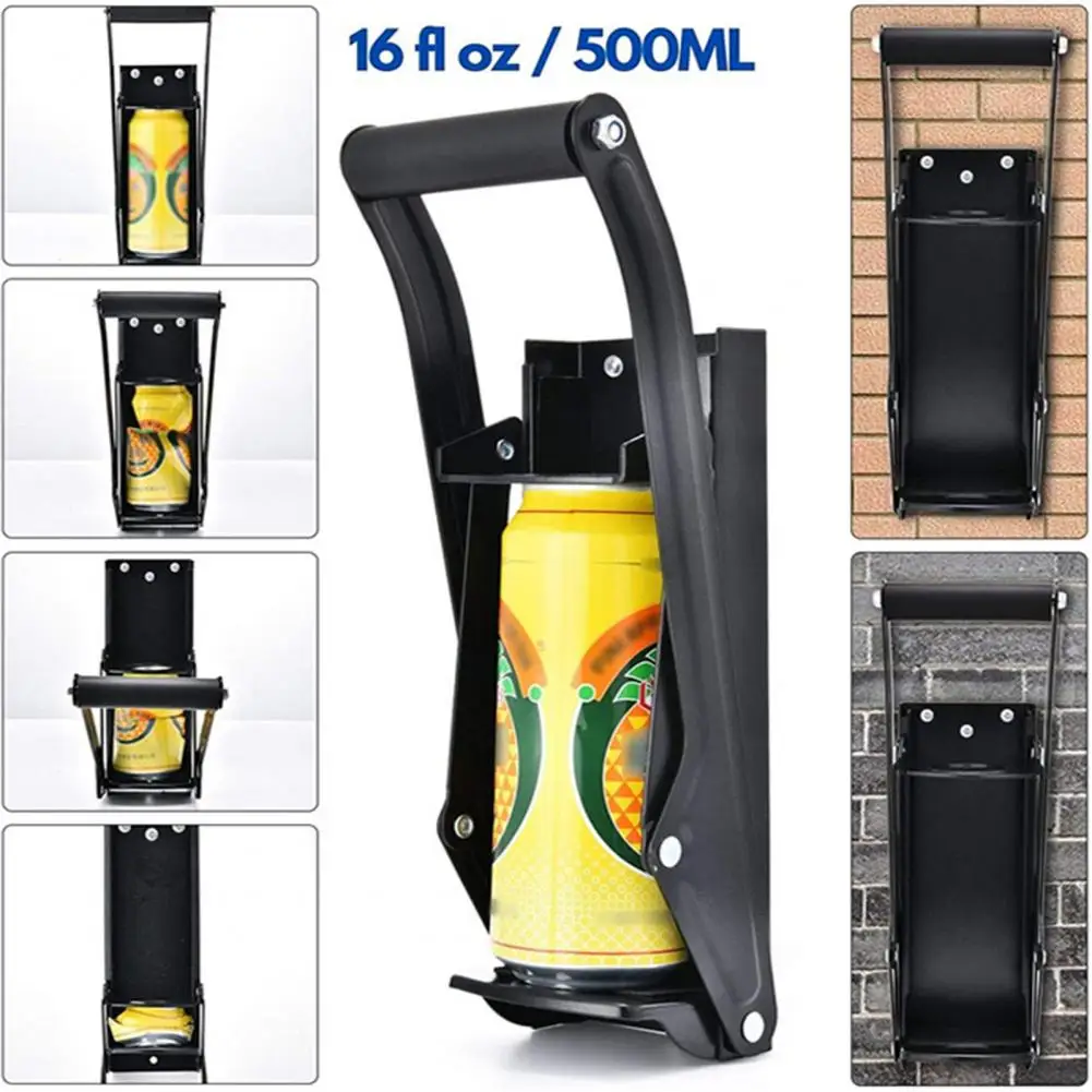 Practical Can Presser Lightweight Hand Can Crusher Soft Handle Metal Crusher Manual Soda Beer Pull Can Crusher Squeezing