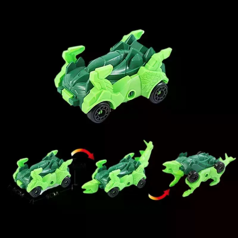 2-pack dinosaurustransformator automodellen: doe-het-zelf montagespeelset voor kinderen