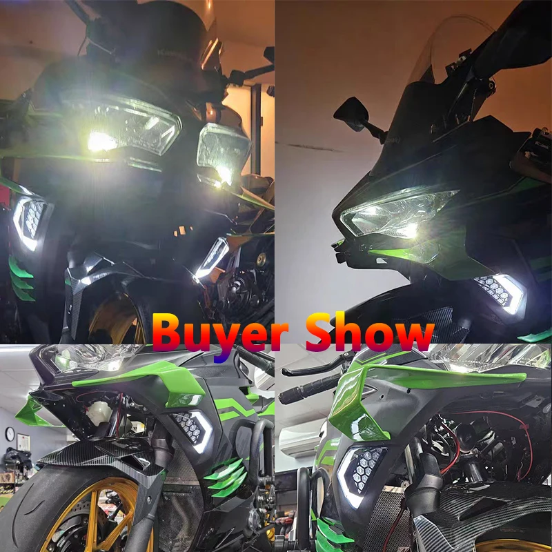 For Kawasaki For Ninja 650 400 300 250 ZX-25R ZX4R Flasher Light ZX-6R ZX25R EX250 EX650 LED Turn Signals Indicator Blinker