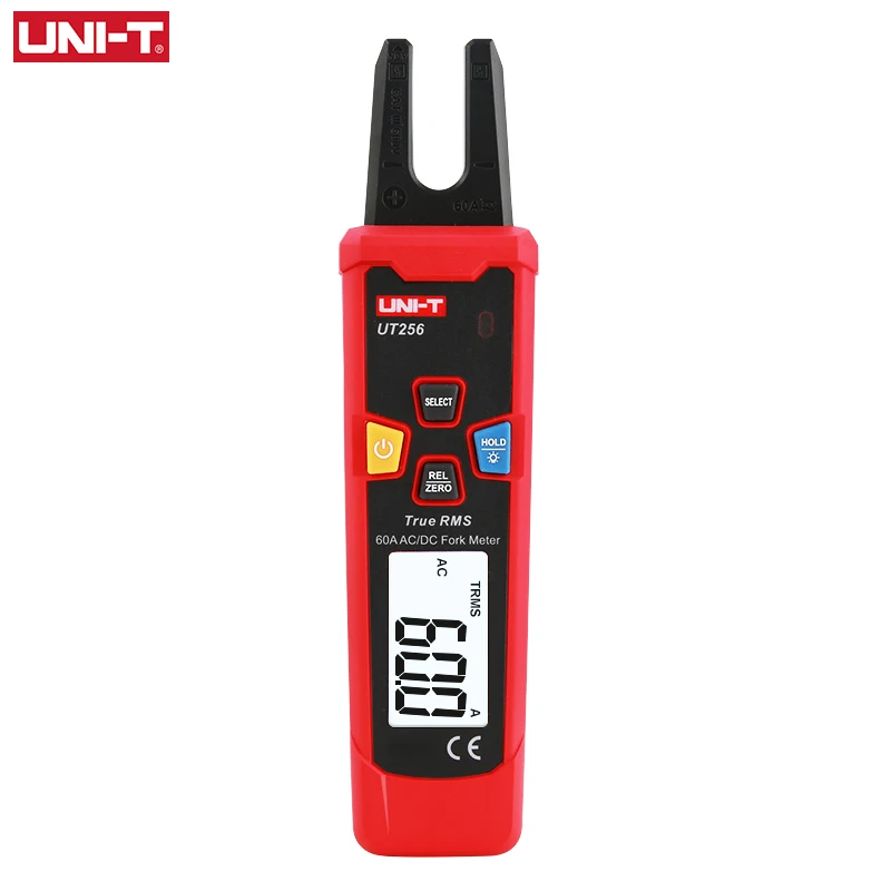 UNI-T Fork Meter UT256 60A AC DC Current Clamp Meter Digital True RMS Pliers Ammeter NCV Tester High Precision