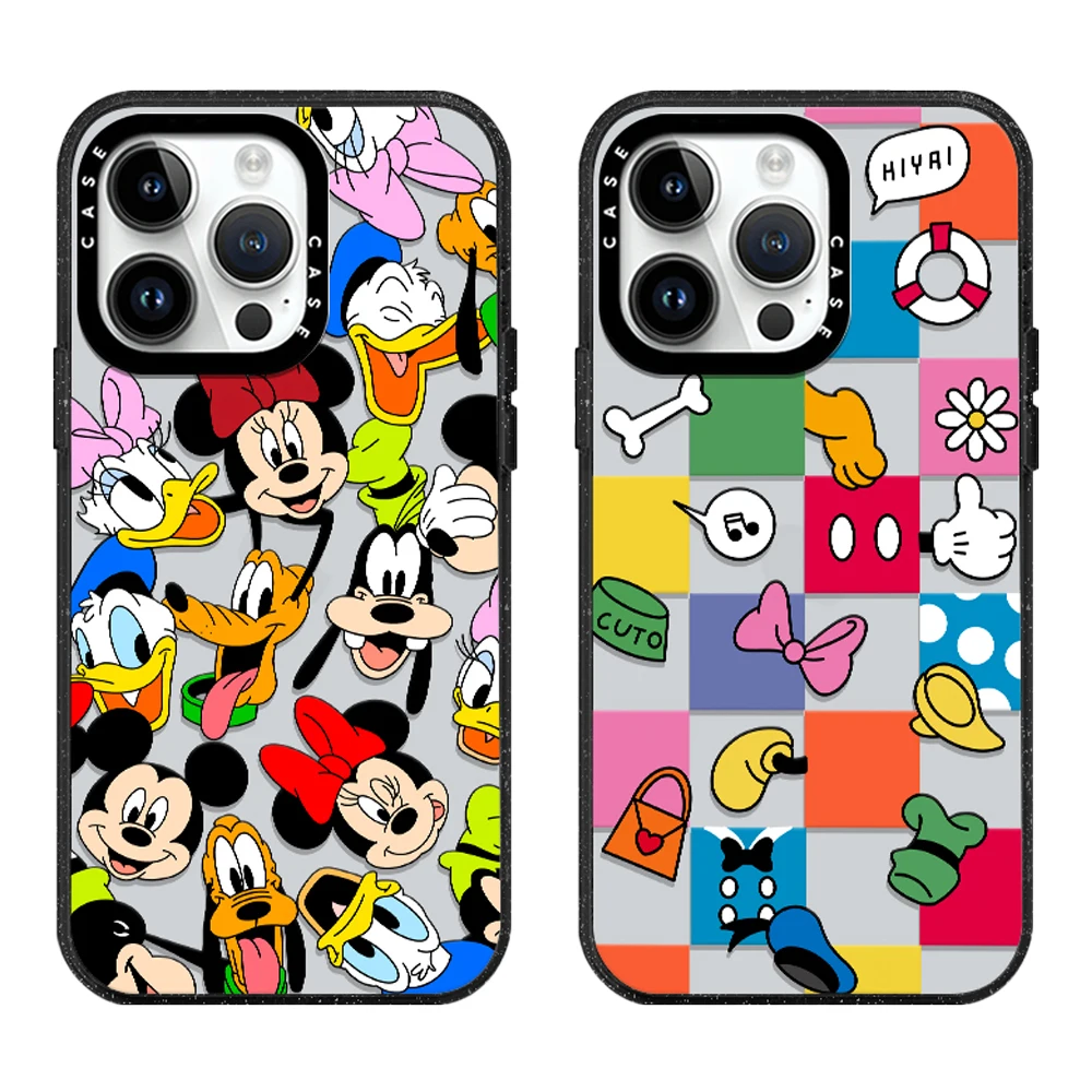 

Disney Mickey Mouse Friend Acrylic Phone Case With MagSafe For iPhone 16 15 14 13 12 11 Pro Max Plus Anti-drop Back Cover