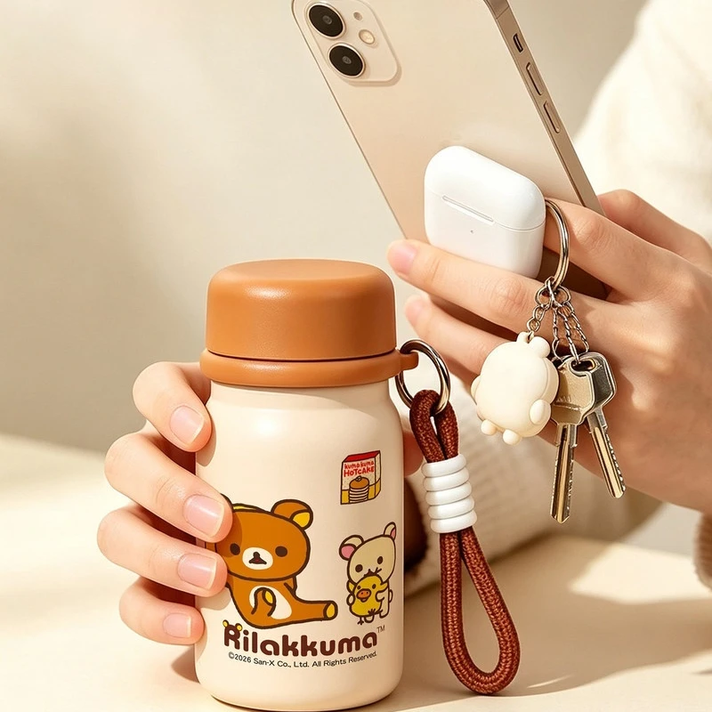 Rilakkuma Mini Thermos Cup 250ml 316 Stainless Steel Portable Pocket Thermos Cup